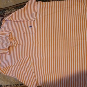 Ralph Lauren Orange and White Polo
